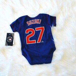 NWT (B1) Chicago Cubs Blue Baby Onesie Suzuki 27 (Choose Size)